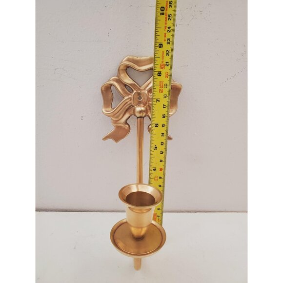 vintage Brass Wall Sconce Candle holder brass wall sconces candle sconces - Picture 9 of 10